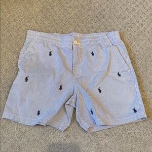 Polo by Ralph Lauren Light Blue Patterned Boys Shorts 0217